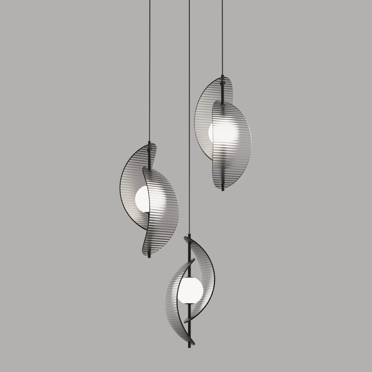 Светильник подвесной Delight Collection MD24030035 MD24030035-3A black/smoky