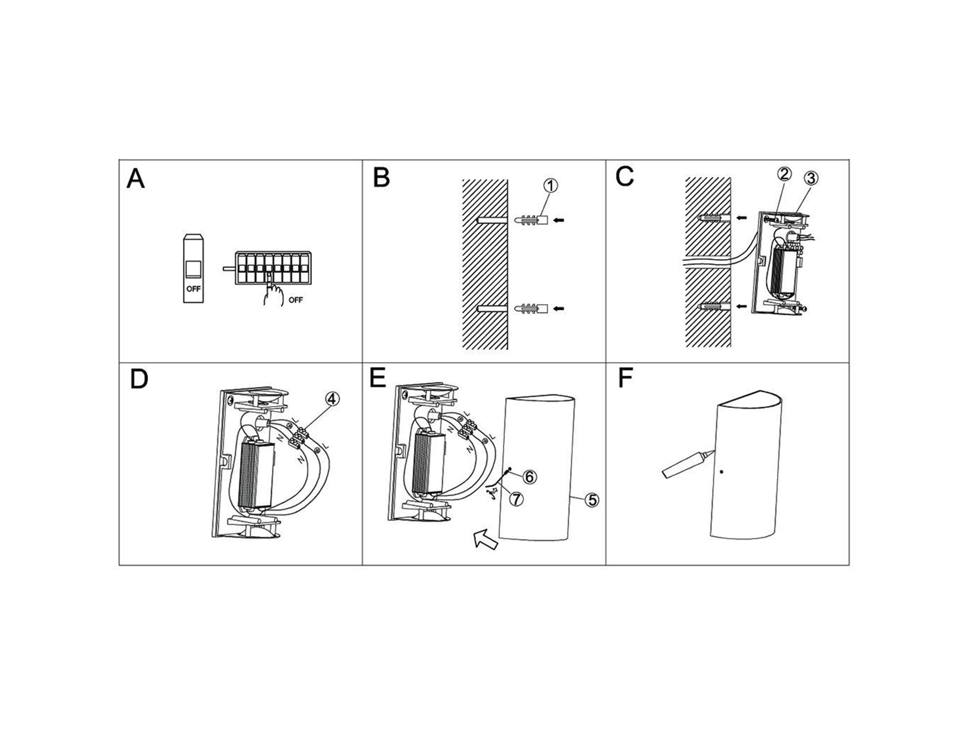 Уличный настенный светильник SWG DesignLed GW GW-6805-6-WH-WW