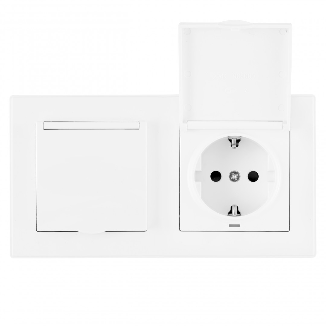 Розетка Arte Milano Set06-2 SET06-2-41-1x2 white