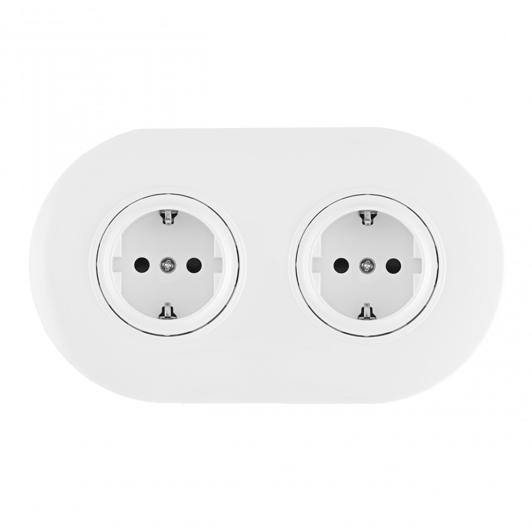Розетка Arte Milano Set08-2 SET08-2-40-1x2 white