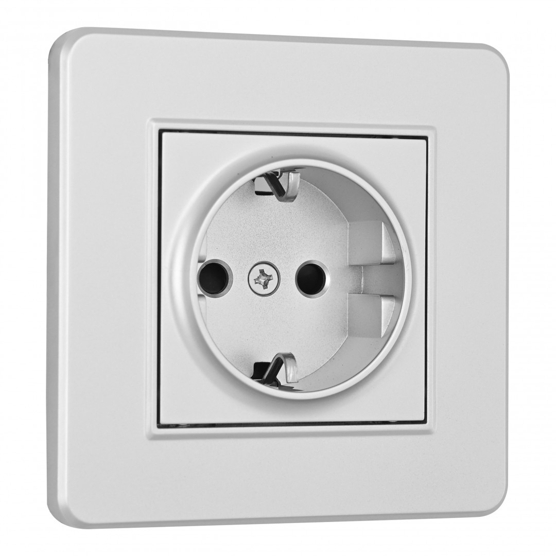 Розетка Arte Milano Set16-1 SET16-1-40-1 silver