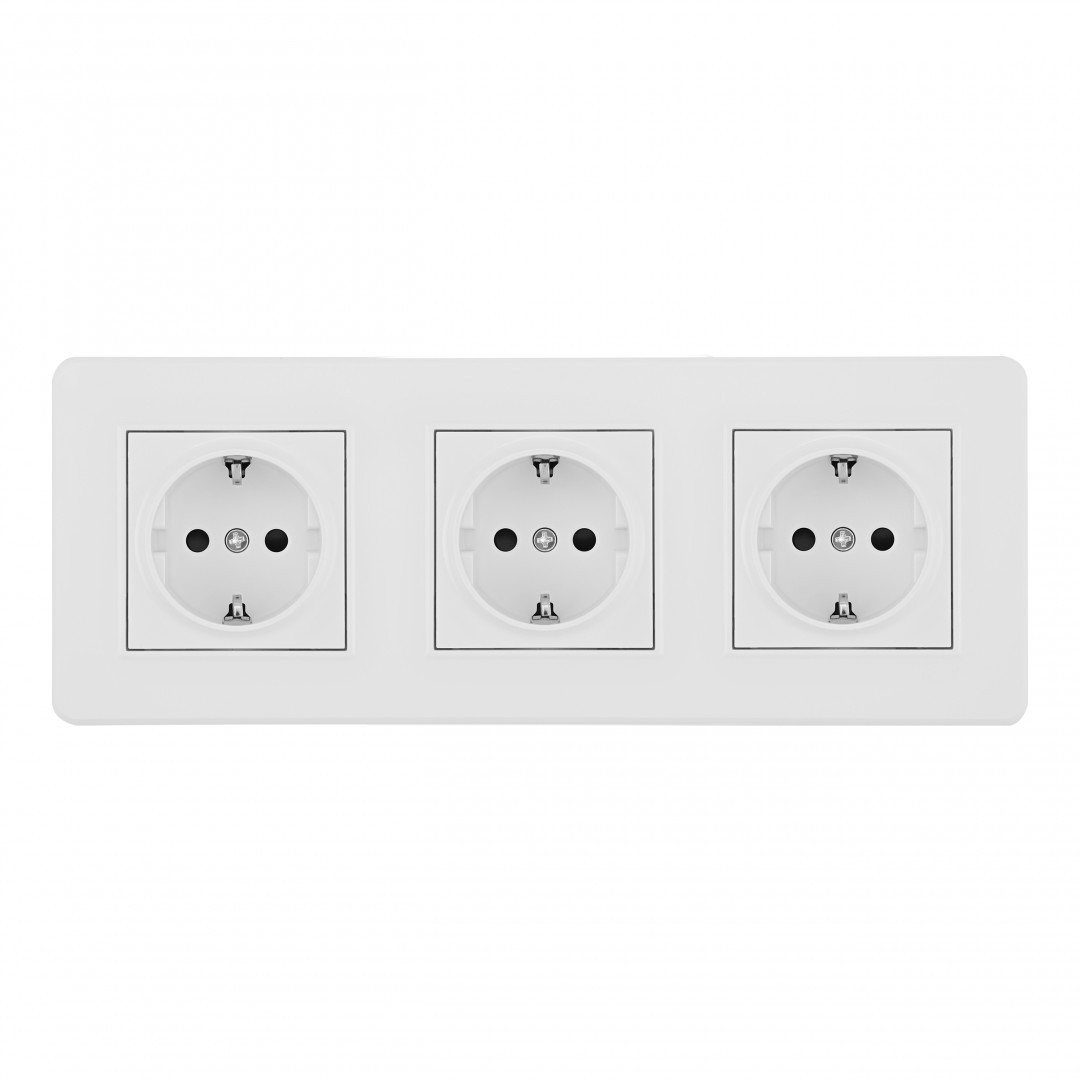 Розетка Arte Milano Set16-3 SET16-3-40-1x3 white