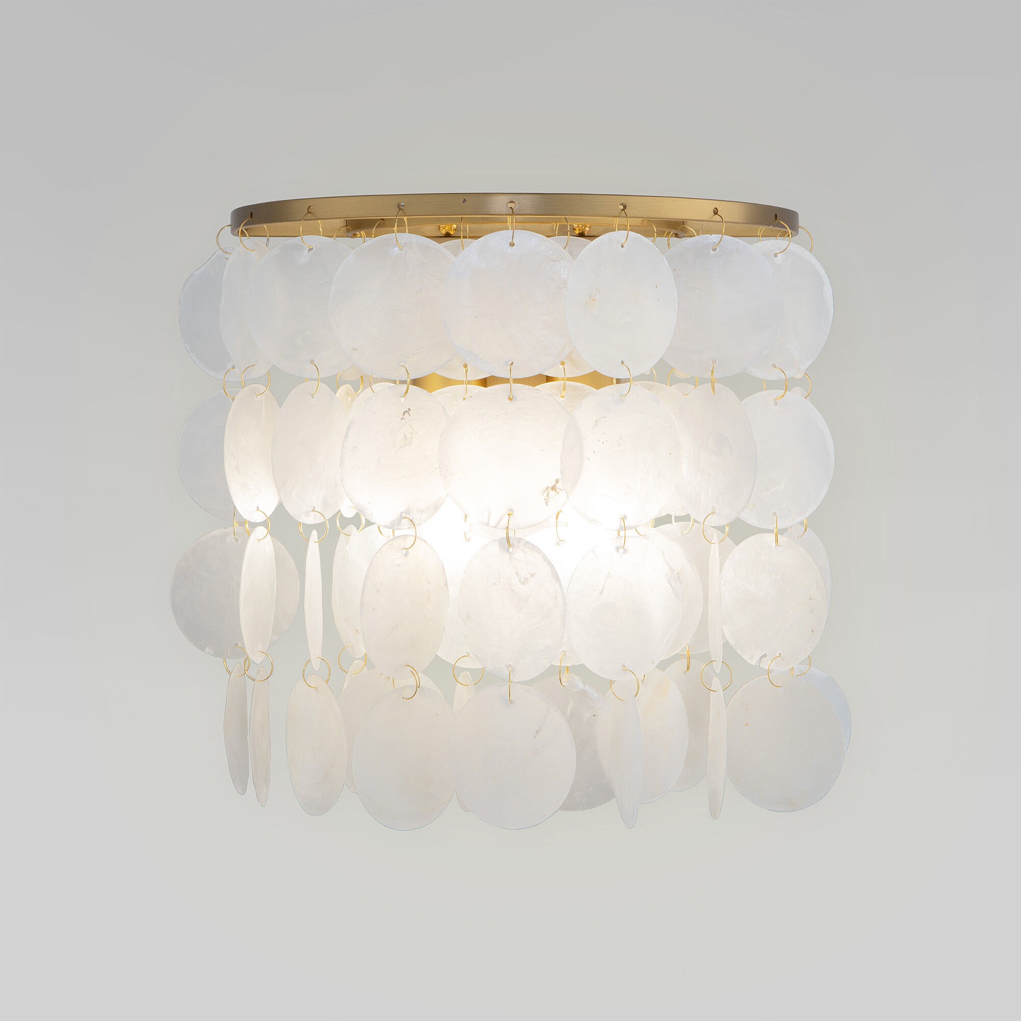 Настенное бра Eurosvet Sandra 60084/2 латунь/перламутр