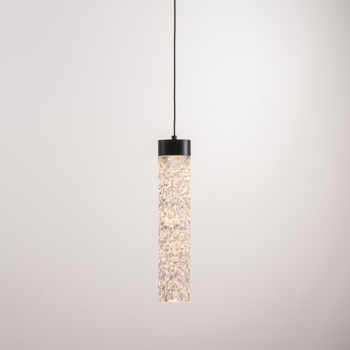 Светильник подвесной Delight Collection MD24030028 MD24030028-1A matt black/clear