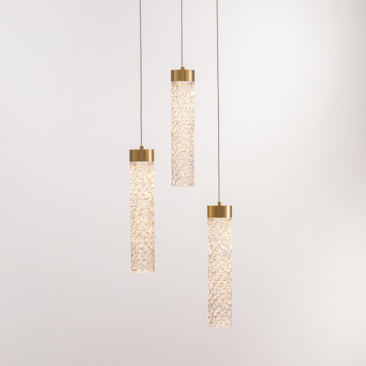 Светильник подвесной Delight Collection MD24030028 MD24030028-3A brass/clear