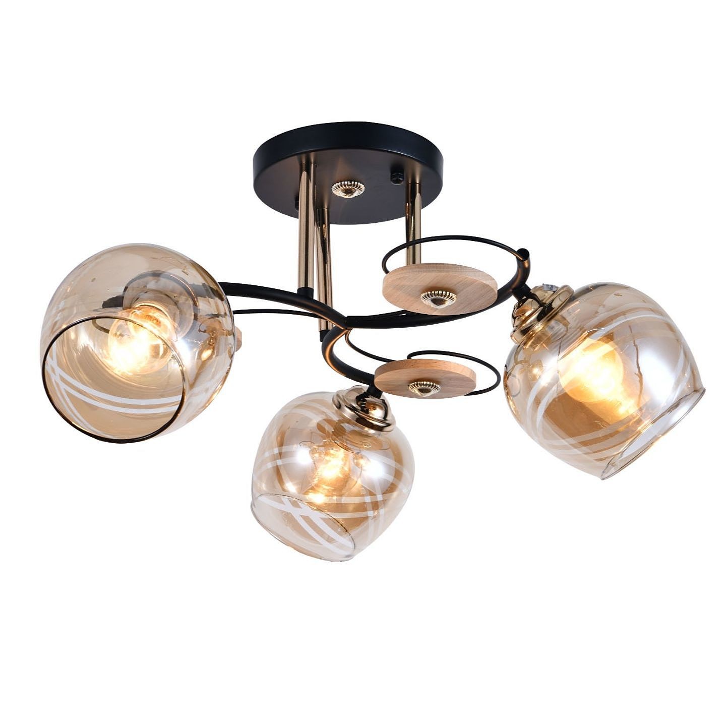 Потолочная люстра ЭкономСвет 13186 13186/3WT WD AMB