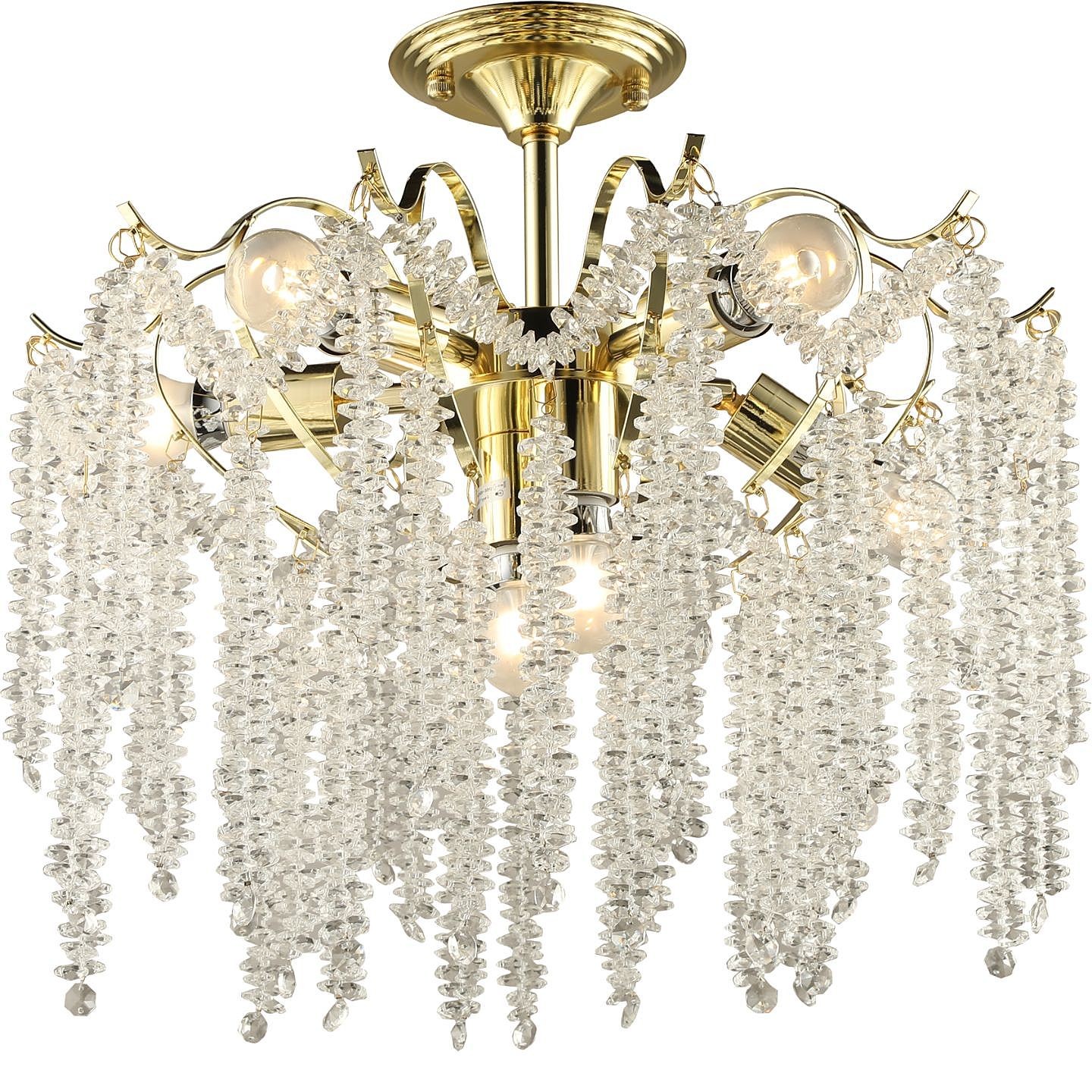 Потолочная люстра ЭкономСвет 15026 15026/7GD+CL