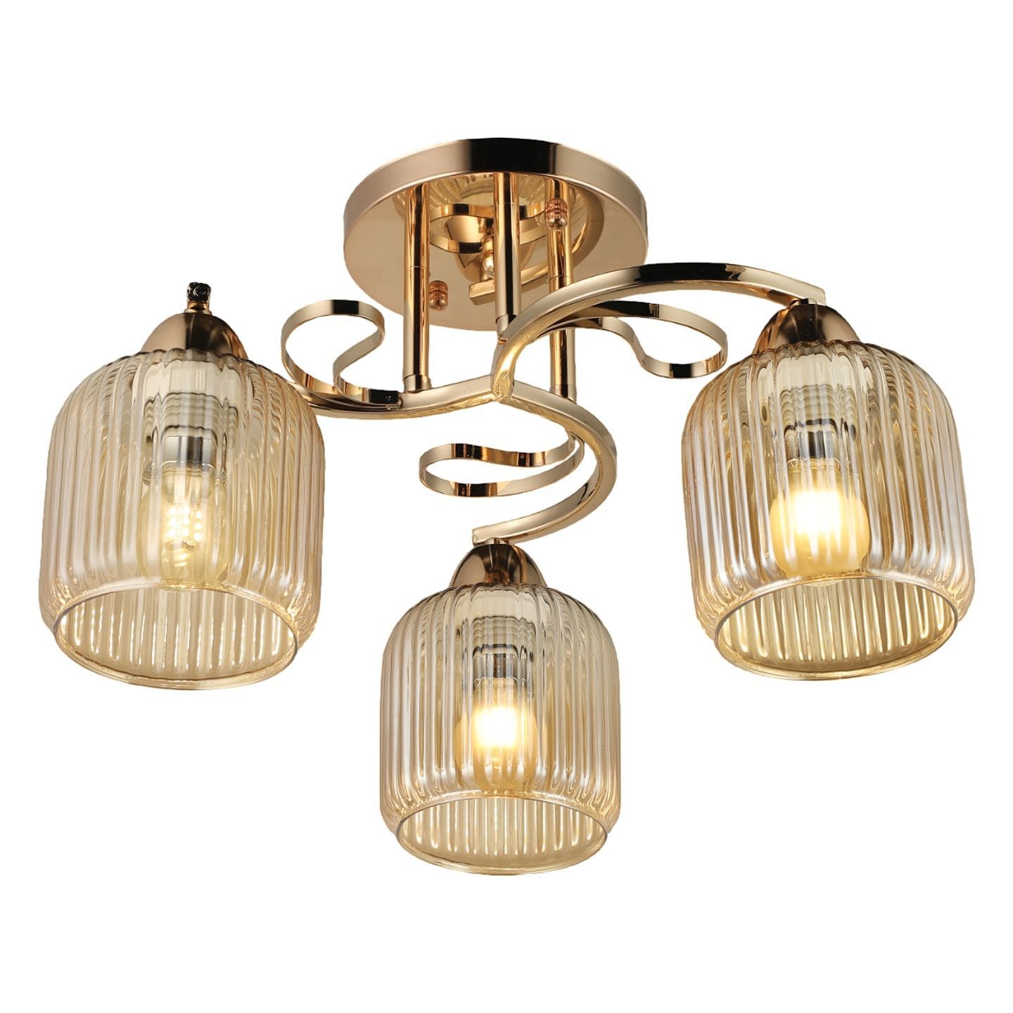 Потолочная люстра ЭкономСвет 20133 20133/3FGD BR