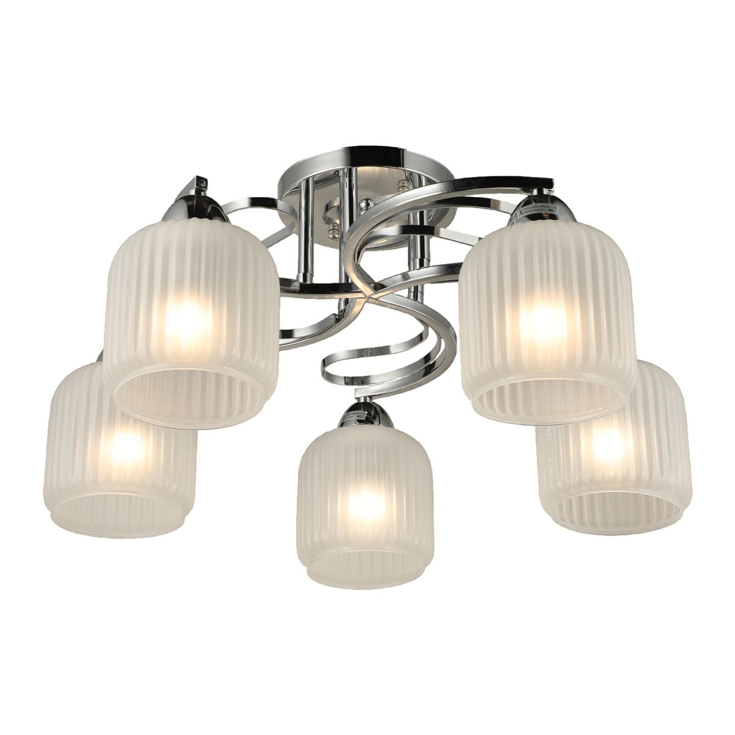 Потолочная люстра ЭкономСвет 20133 20133/5CR WT