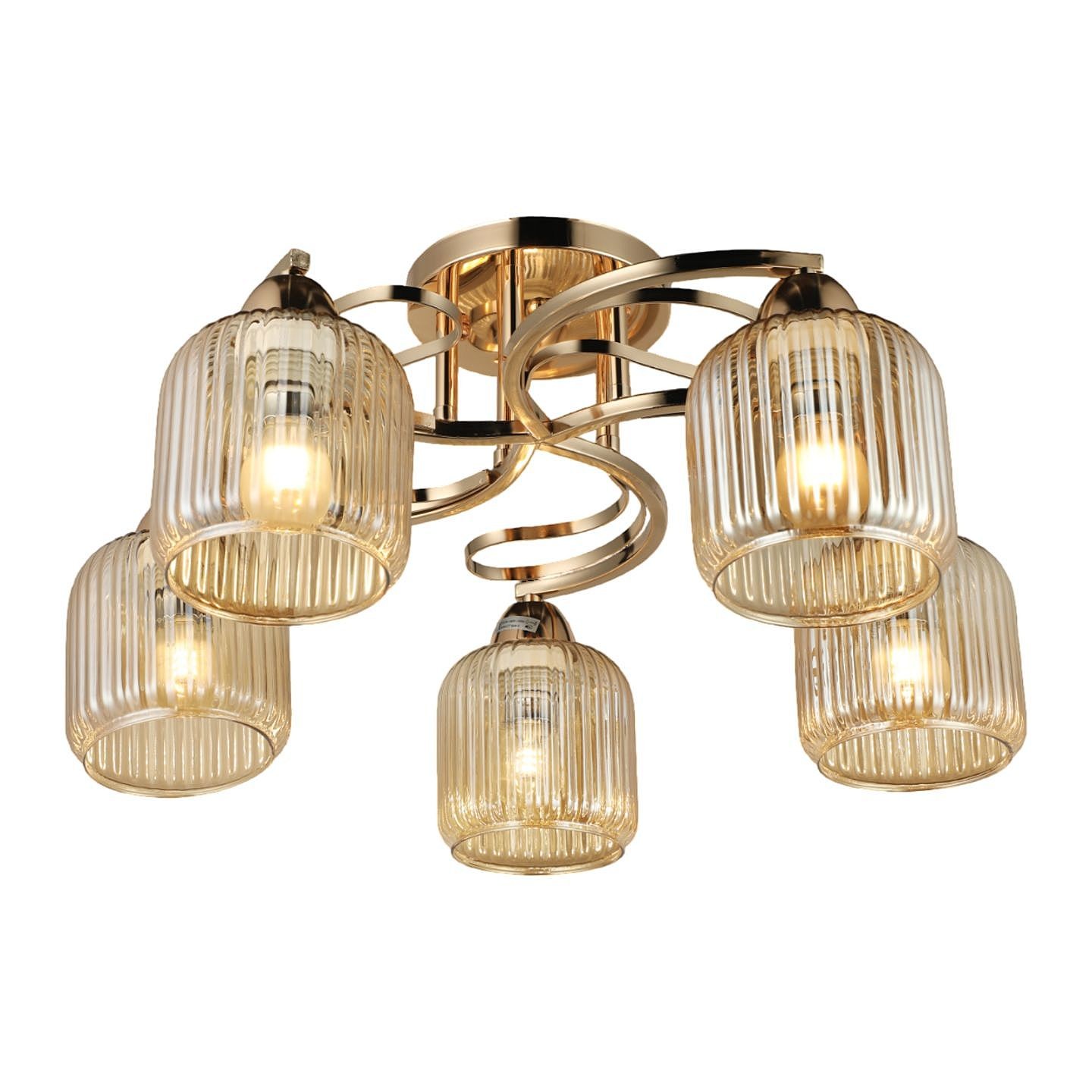 Потолочная люстра ЭкономСвет 20133 20133/5FGD BR