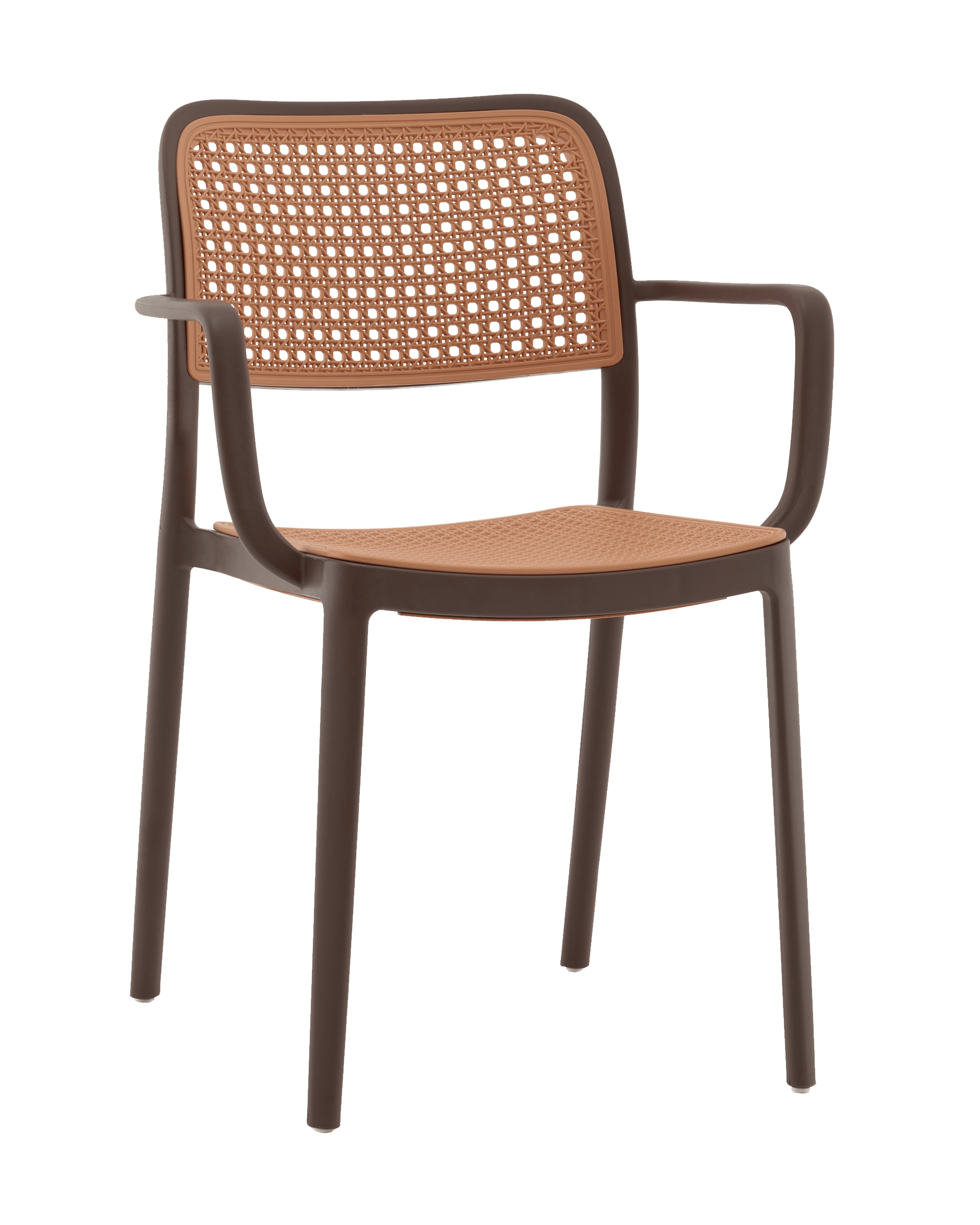 Стул пластиковый Stool Group Yona PP-297 brown 36025
