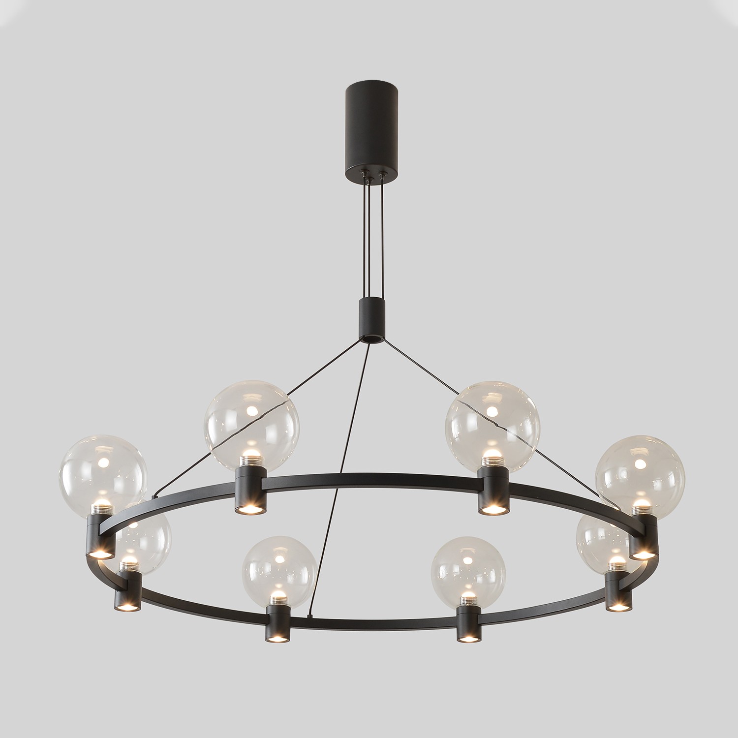 Подвесная люстра Crystal Lux Duet DUET SP56W LED BLACK