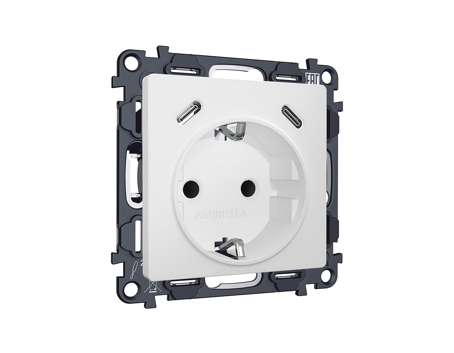 Розетка Ambrella Volt ALFA MA130510