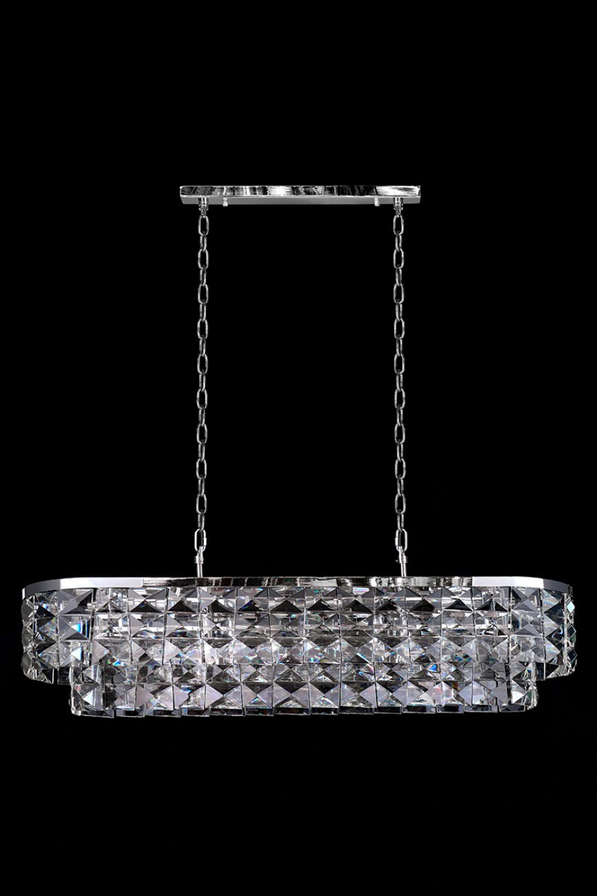 Подвесная люстра LEON Cristal LE3003/1200L CH