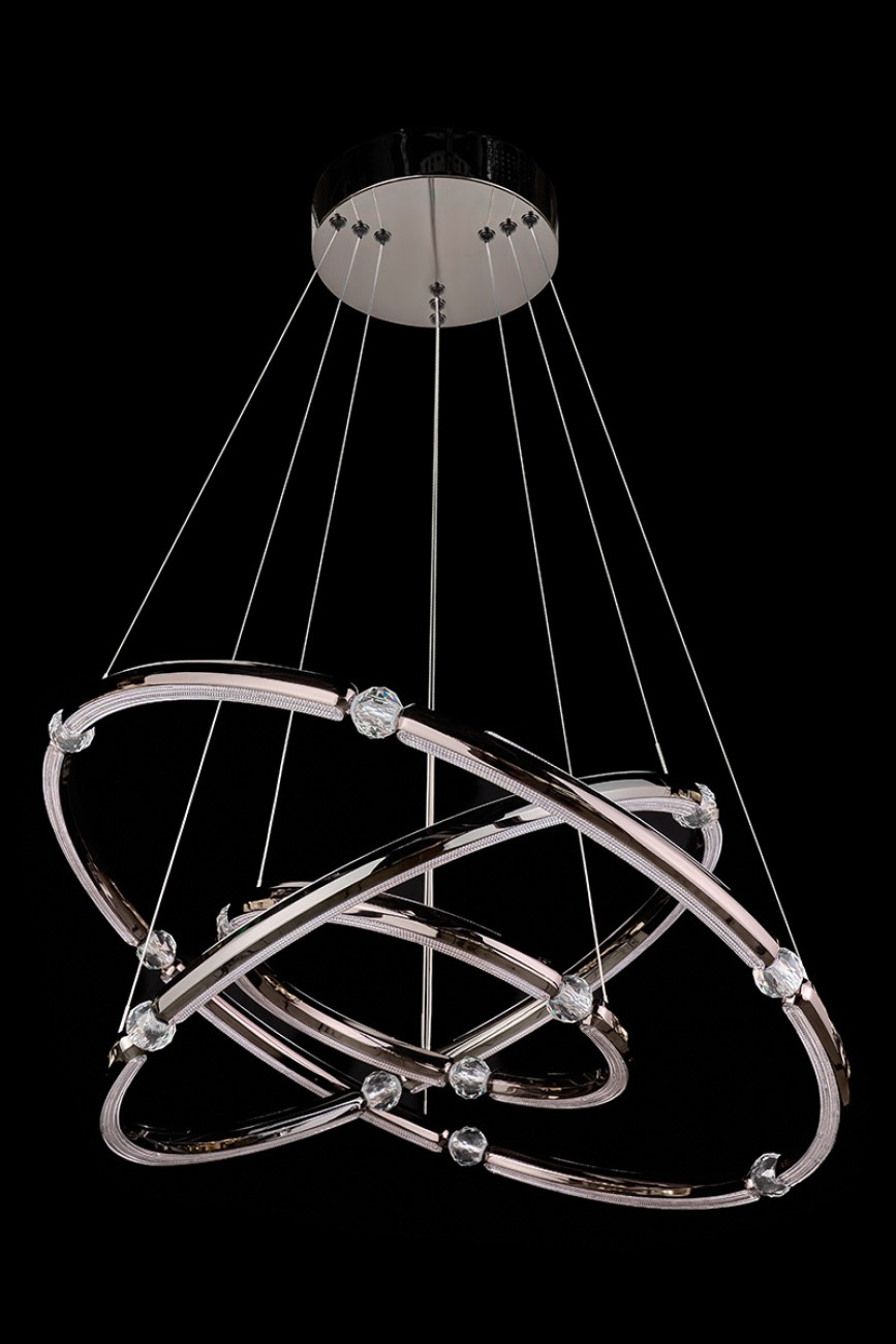 Подвесная люстра LEON Ani LE7710/800-3K Black/Chrome