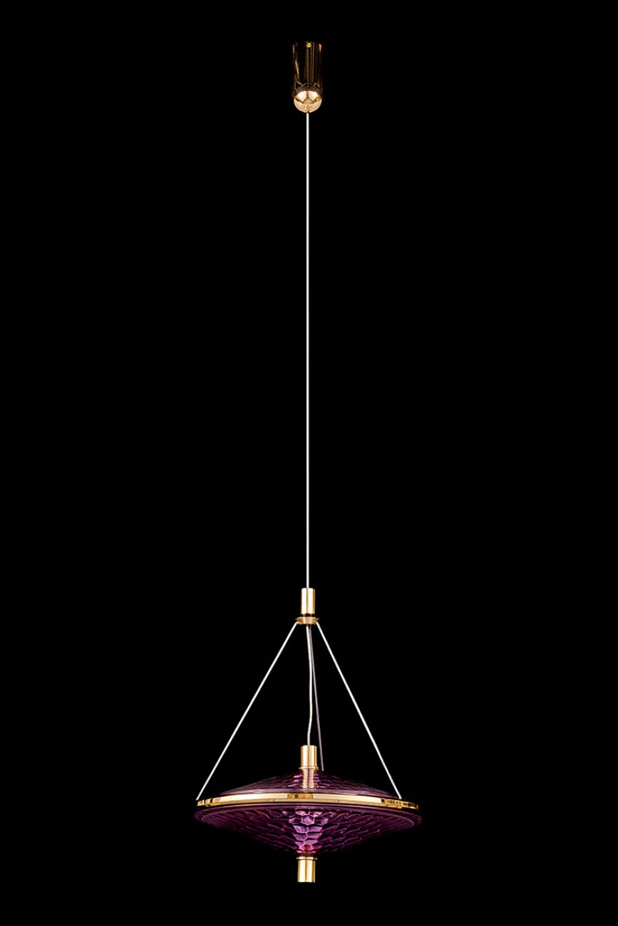 Светильник подвесной LEON Chantale LE3027/1S GD/PU