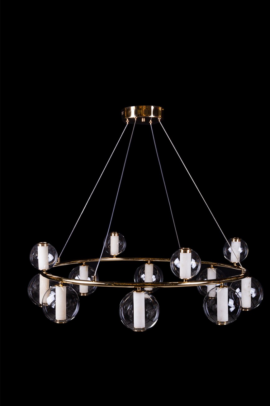Подвесная люстра LEON Aurore LE7703/12 Gold