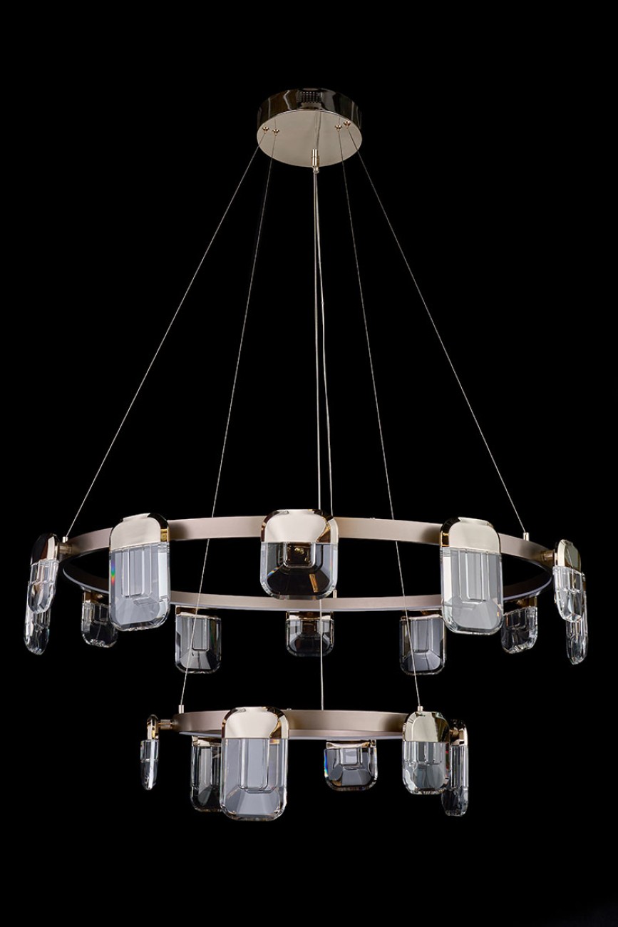 Подвесная люстра LEON Natali LE7771/12+6 Gold