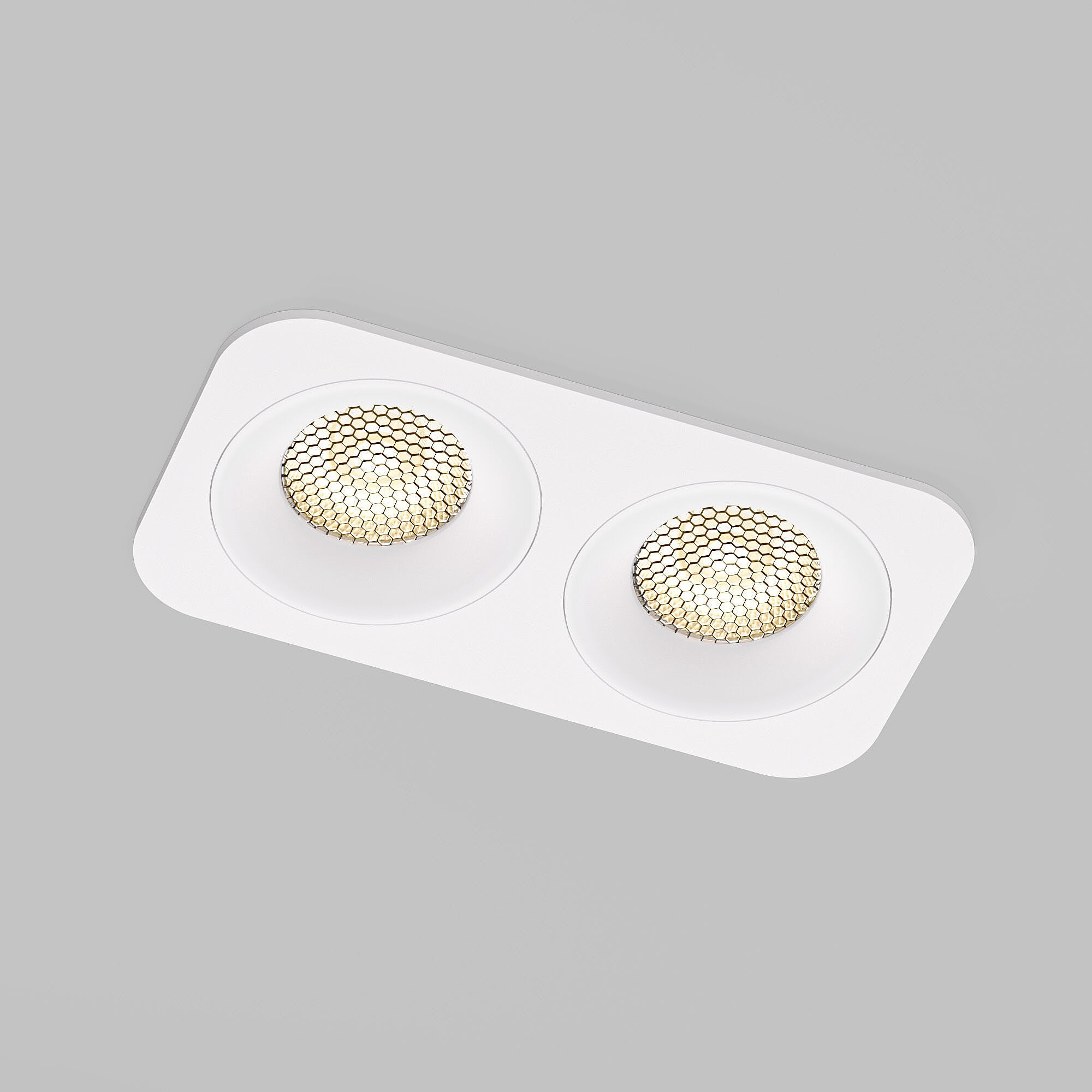 Встраиваемый светильник Elektrostandard Tetro 15277/LED 20W 3000K белый IP44