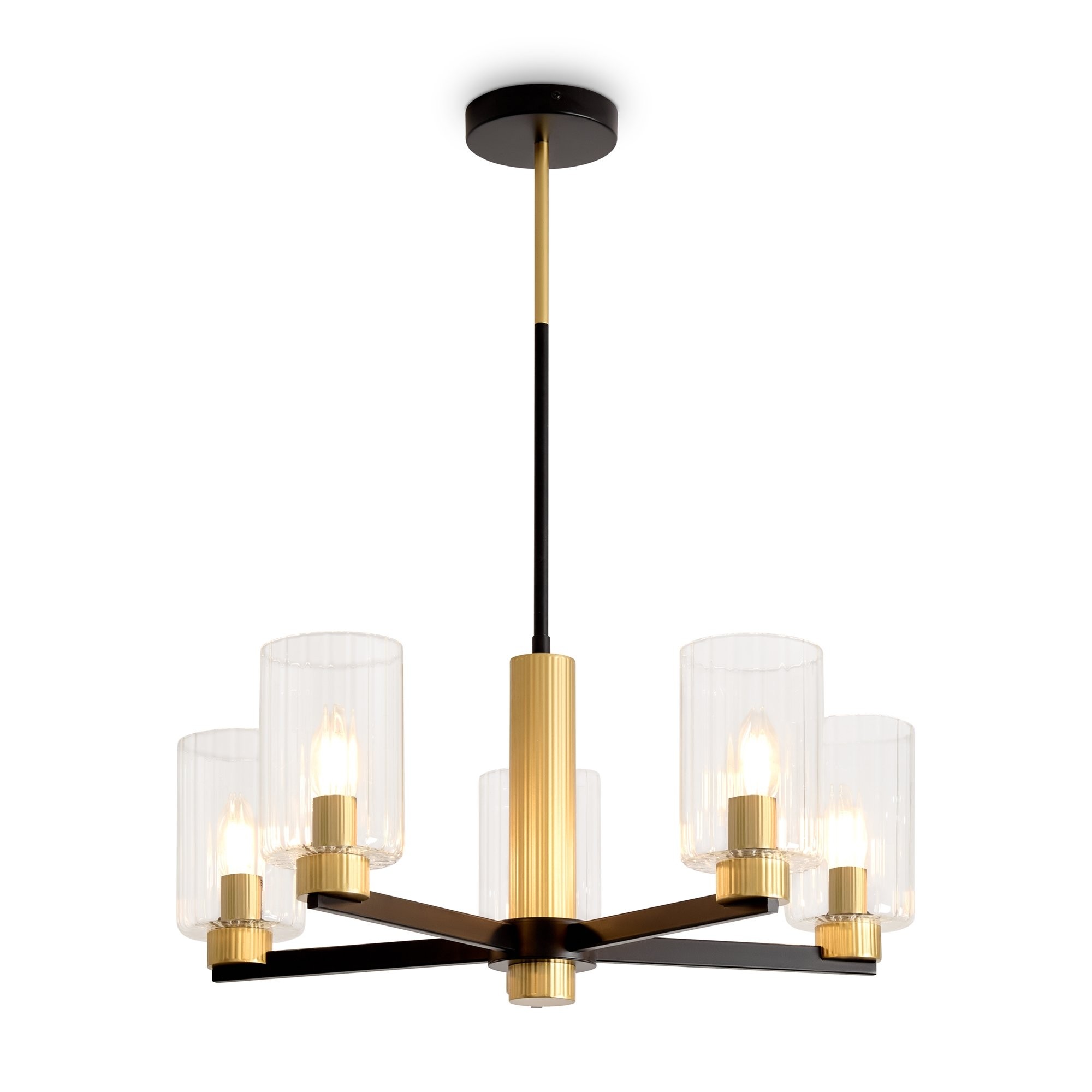 Люстра на штанге Freya Ombre FR2051CL-05BBS