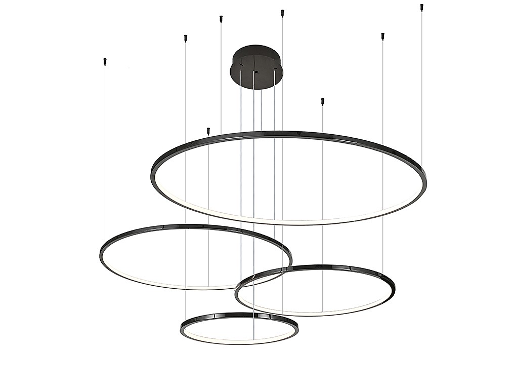 Подвесная люстра Newport Loren 15104N/S black glossy