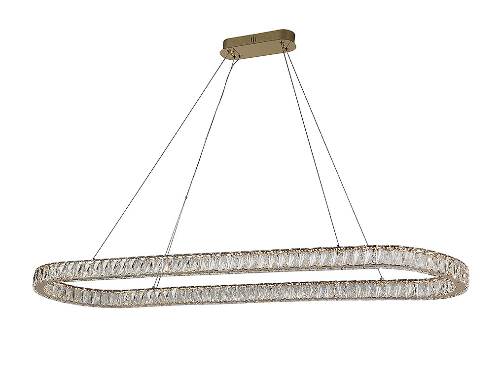 Подвесная люстра Newport Krista 8580/140 C oval gold