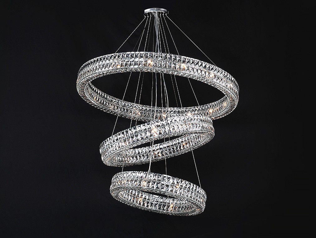 Потолочная чашка Newport Elizabeth Потолочная чашка 10120 D15 3 вертик.кольца chrome