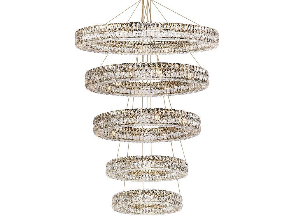 Потолочная чашка Newport Elizabeth Потолочная чашка 10120 D30 5 вертик.колец gold