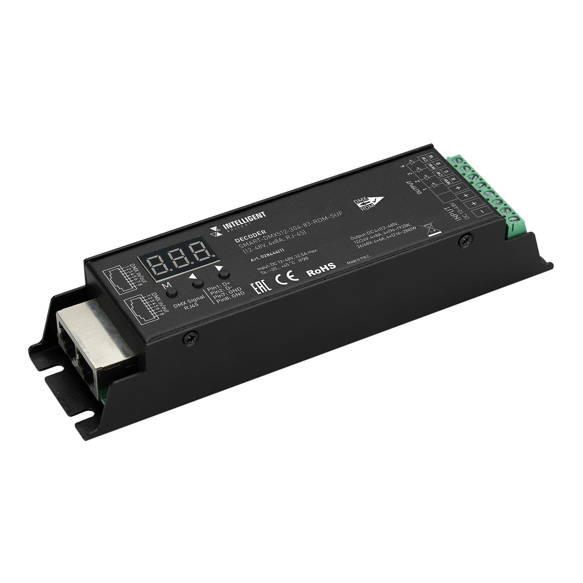 Декодер (преобразователь) цифрового сигнала DMX512 в ШИМ Arlight 028444(1)