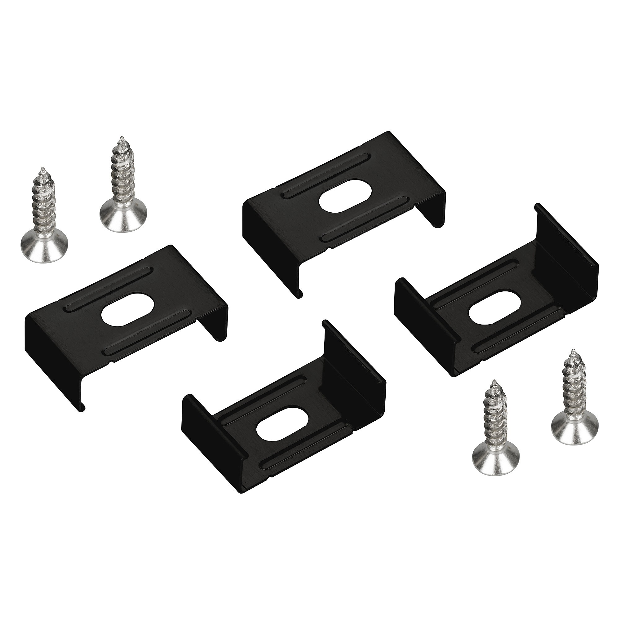 Стальные держатели черного цвета (4 шт.) предназначены для установки профилей Arlight Sl-Slim 058732