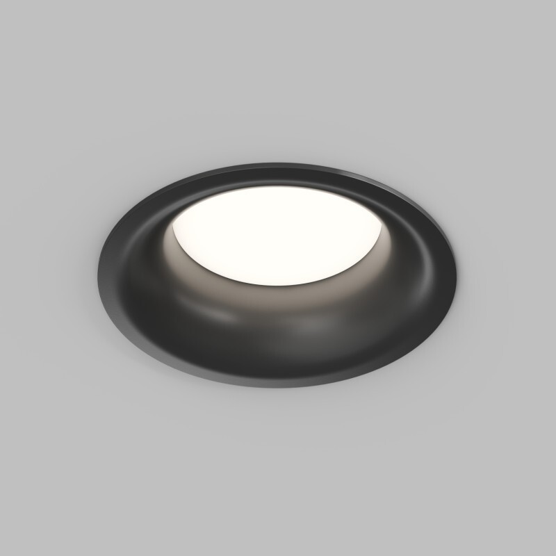 Точечный встраиваемый светильник INER DK2150-BK