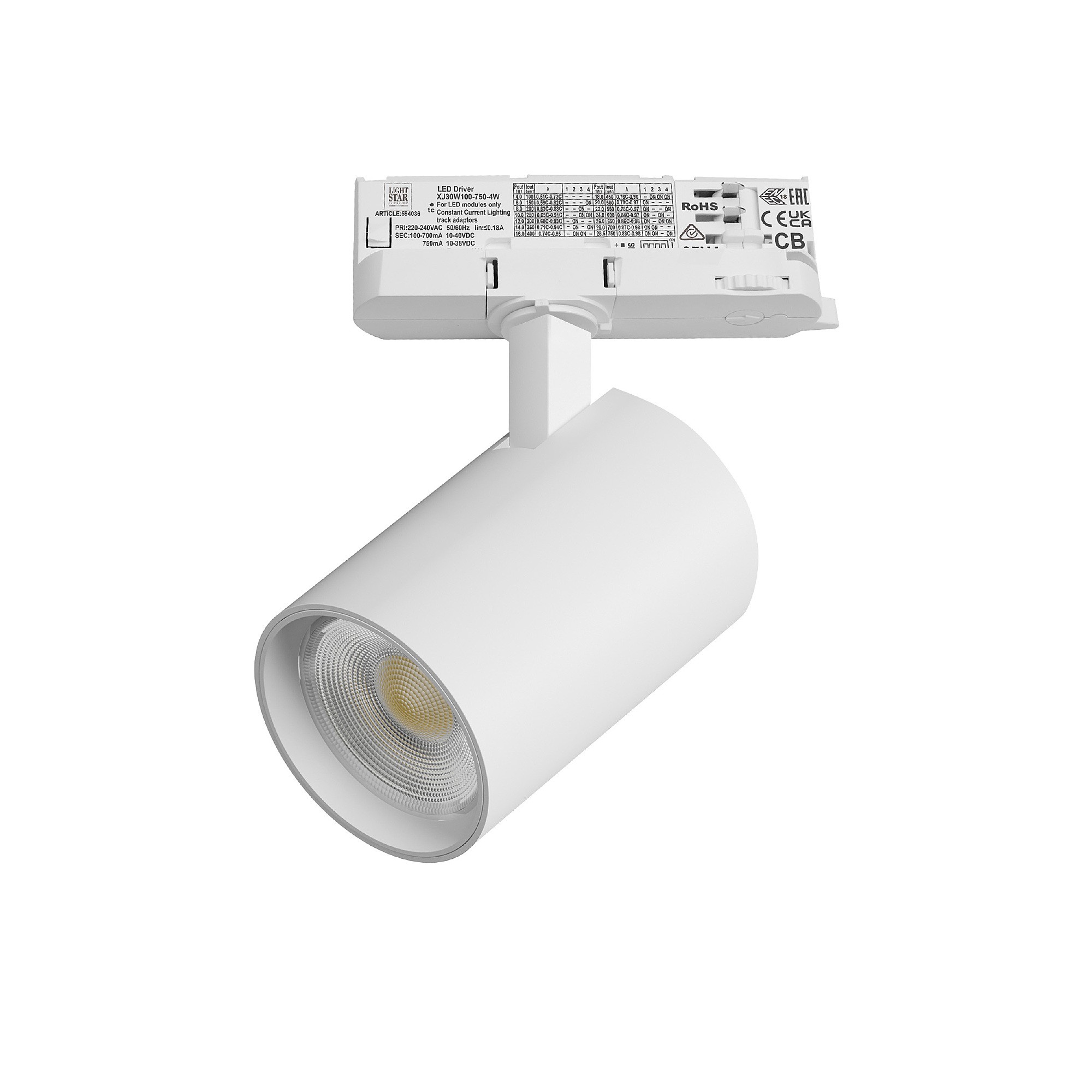 Трековый светильник Lightstar Alta Base A5246QT