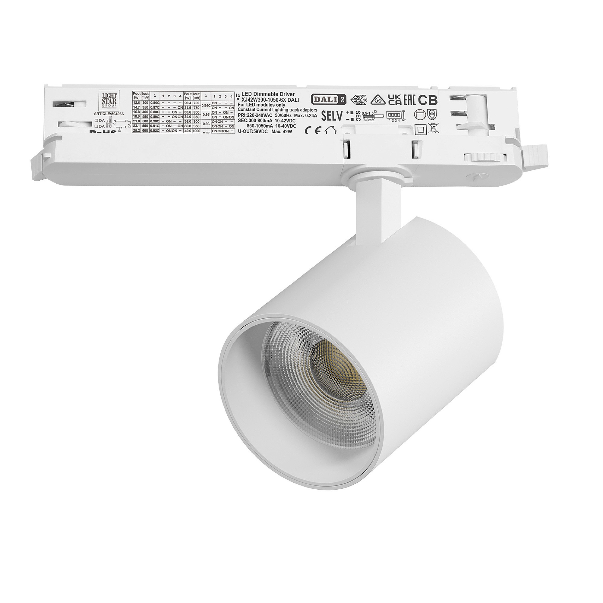 Трековый светильник Lightstar Alta Base A5436DALI