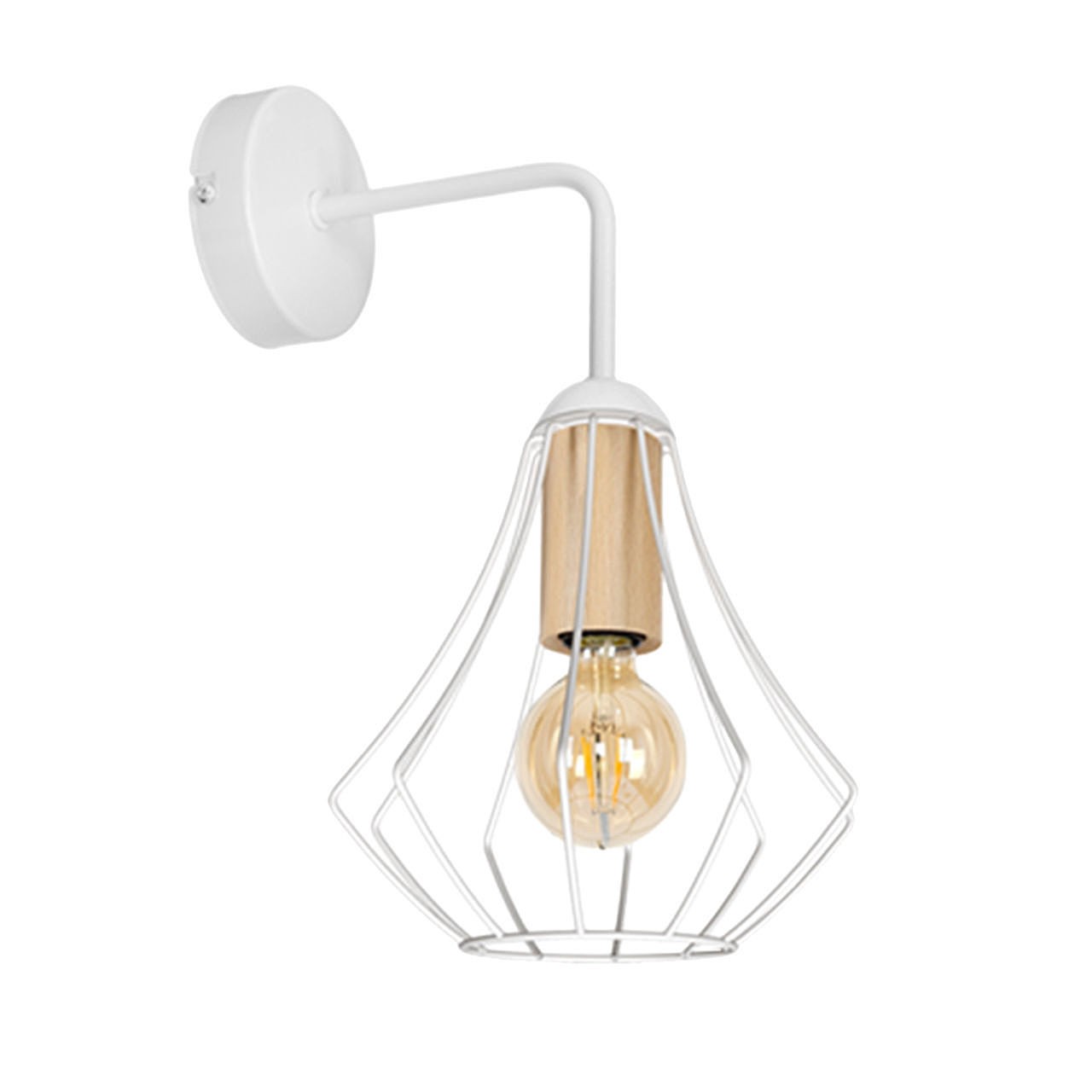 Настенное бра IMEX MD.9053-1-W-WH+WOOD