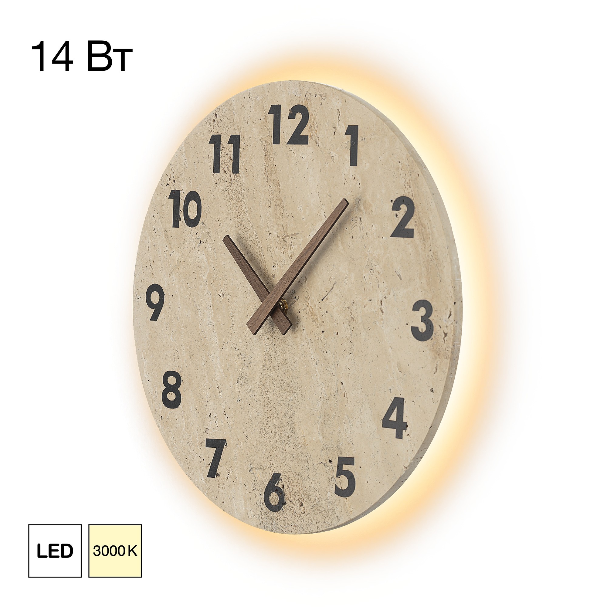 Светильник настенный с часами Citilux Mares CL246016