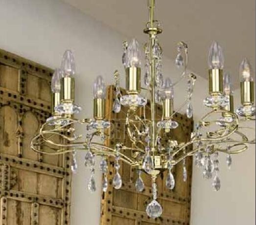 Подвесная хрустальная люстра 3026 La Lampada L 3026/8.26