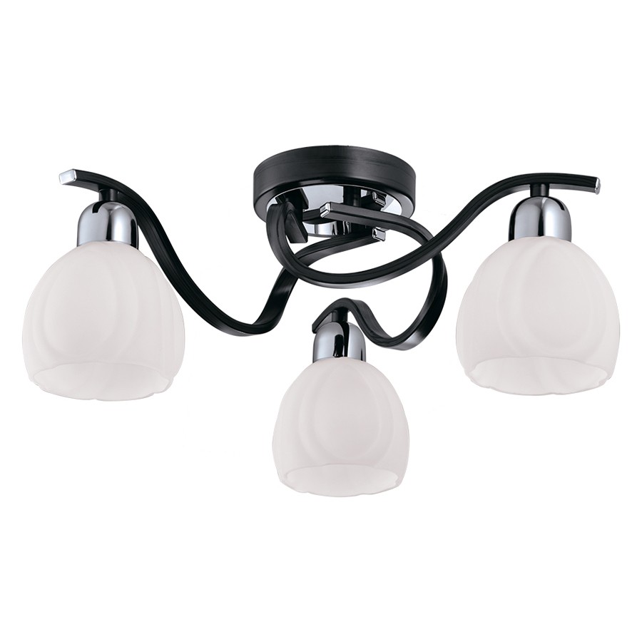 Потолочная люстра ID lamp Coral Springs 389/3PF-Blackchrome