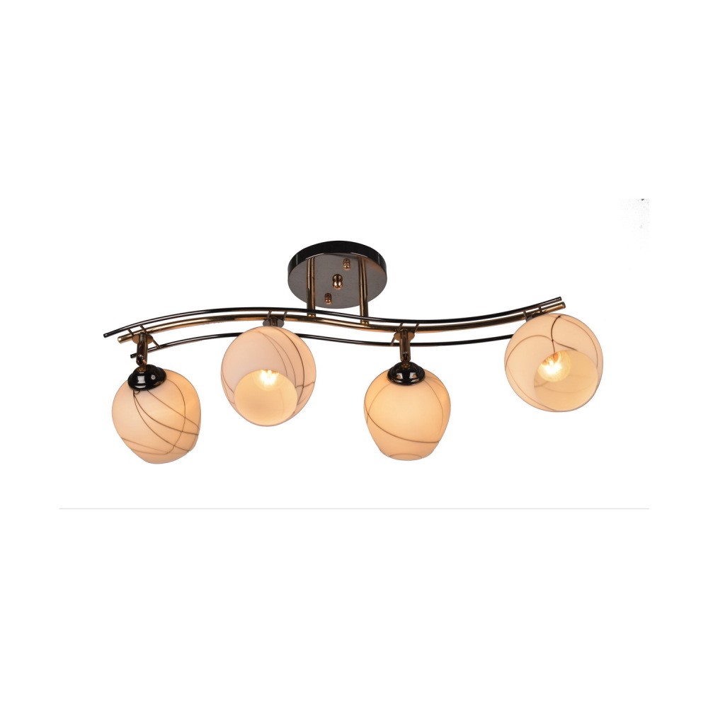 Потолочная люстра ID lamp Violetta 880/4PF-Darkgold