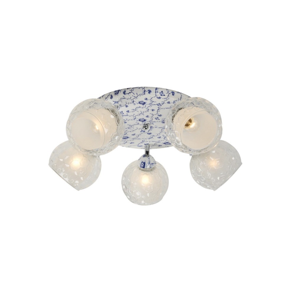 Потолочная люстра ID lamp Zeta 876/5PF-Whiteblue