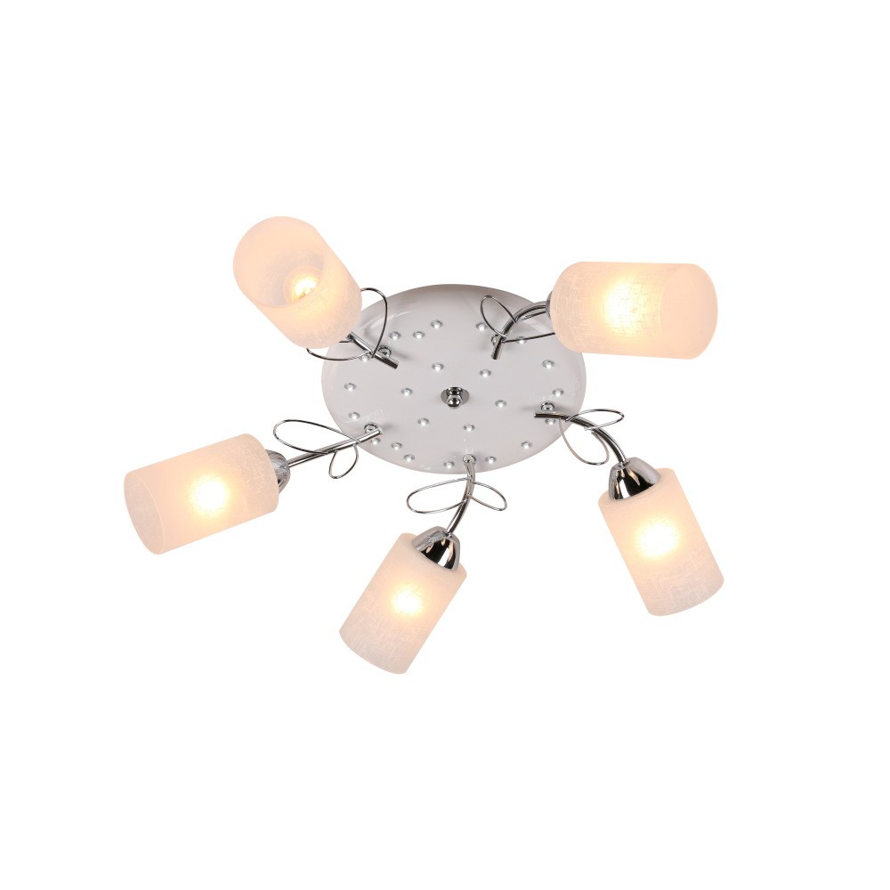 Потолочная люстра ID lamp Alda 841/5PF-LEDWhitechrome