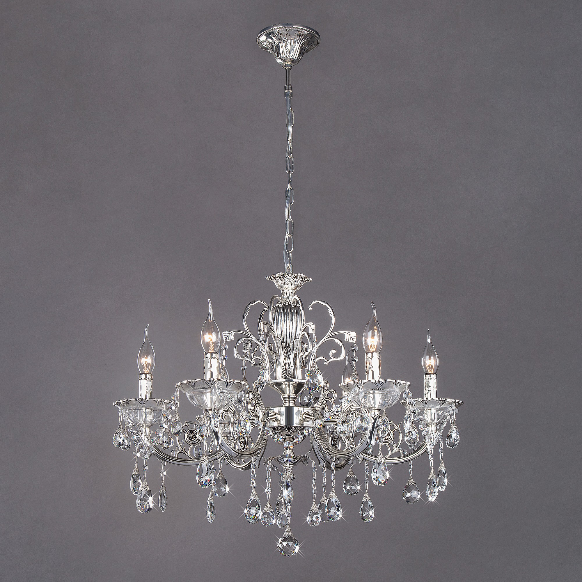 Подвесная хрустальная люстра Carolina Bogates 230/6 Strotskis