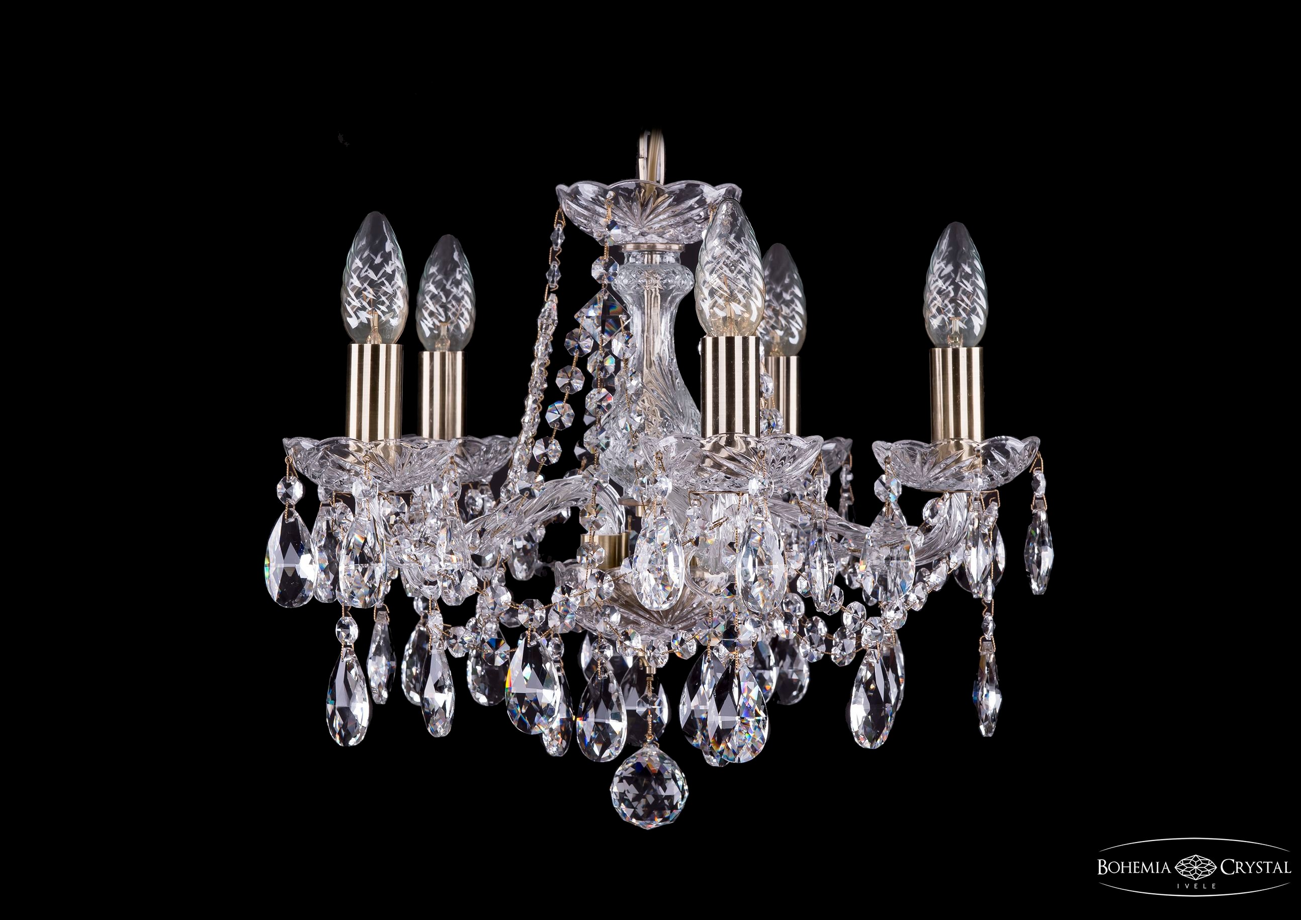 Подвесная хрустальная люстра 1413 Bohemia 1413/5/141 Pa