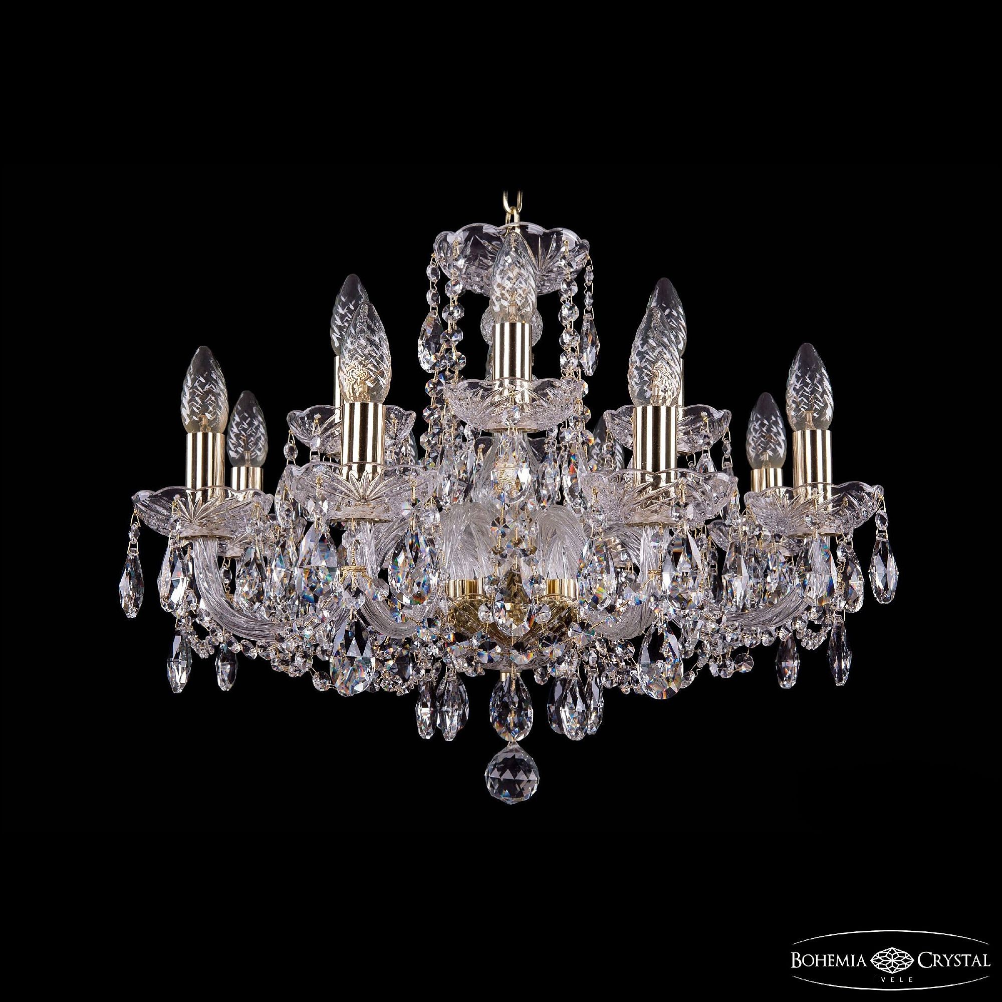 Подвесная хрустальная люстра 1402 Bohemia 1402/8+4/195 G