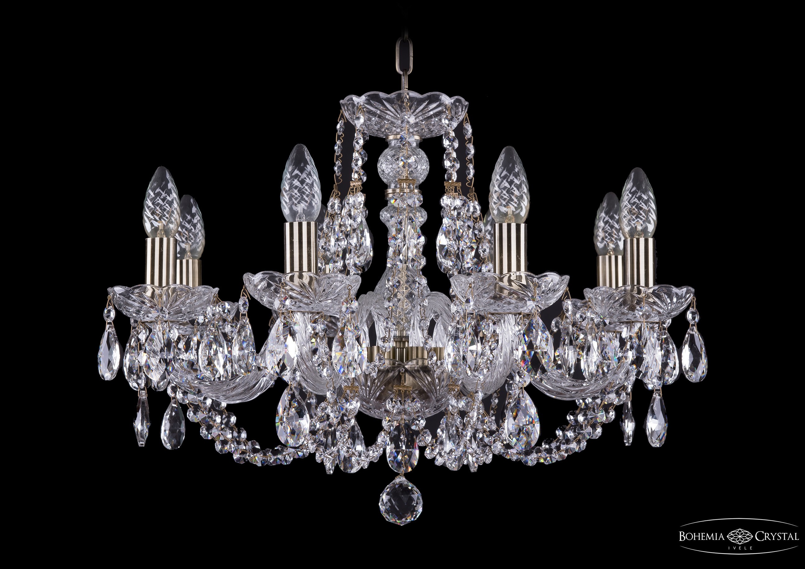 Подвесная хрустальная люстра 1406 Bohemia 1406/8/195 Pa