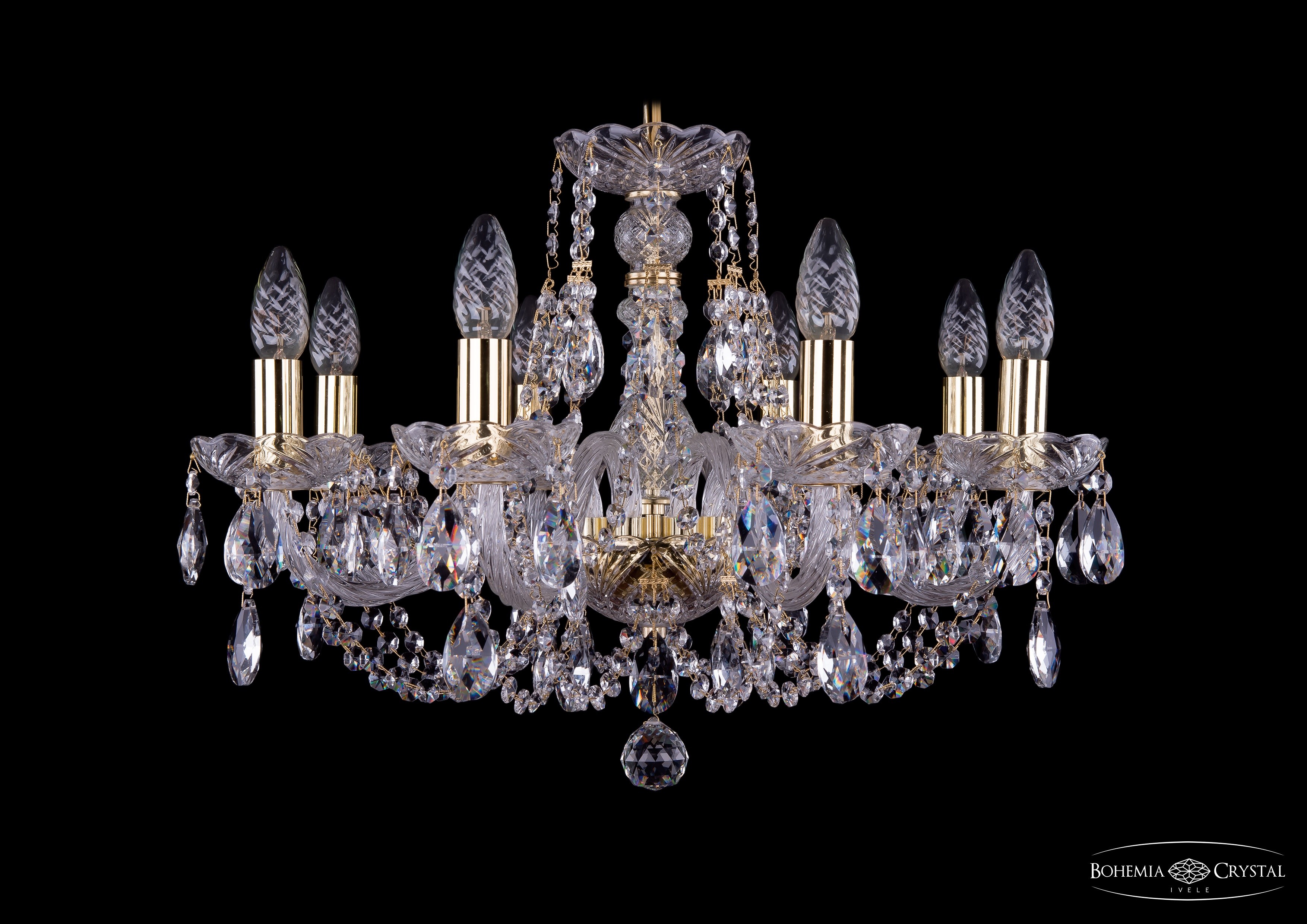 Подвесная хрустальная люстра 1406 Bohemia 1406/8/195 G