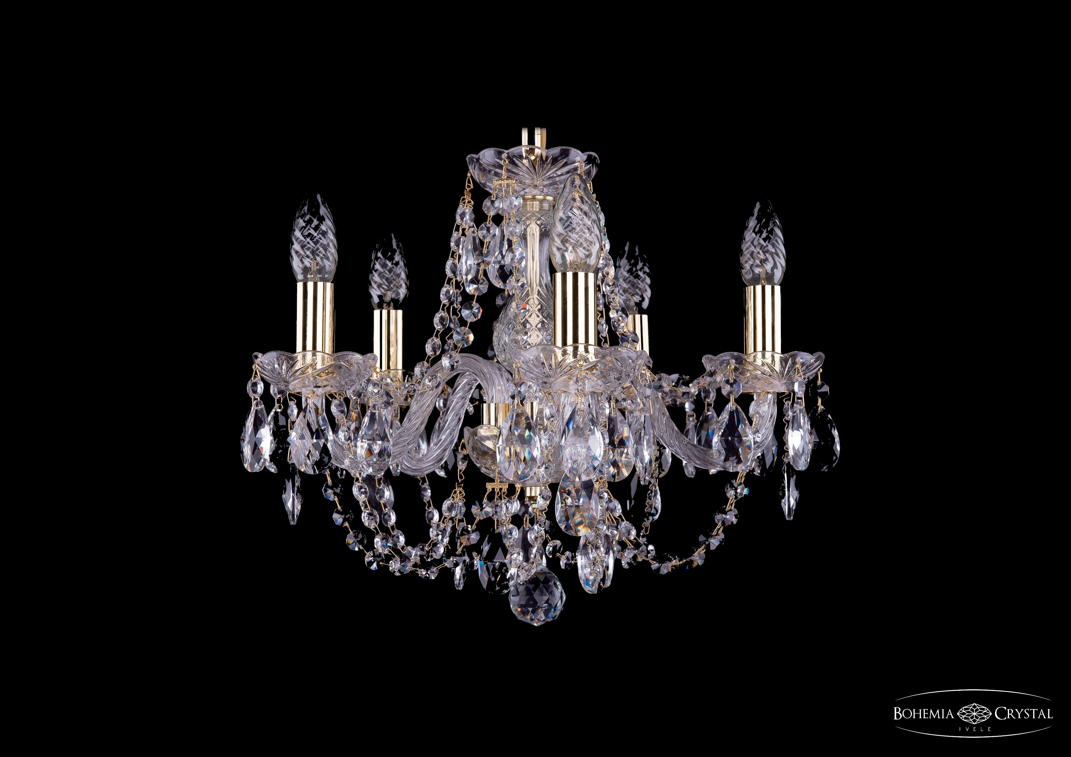 Подвесная хрустальная люстра 1406 Bohemia 1406/5/141 G