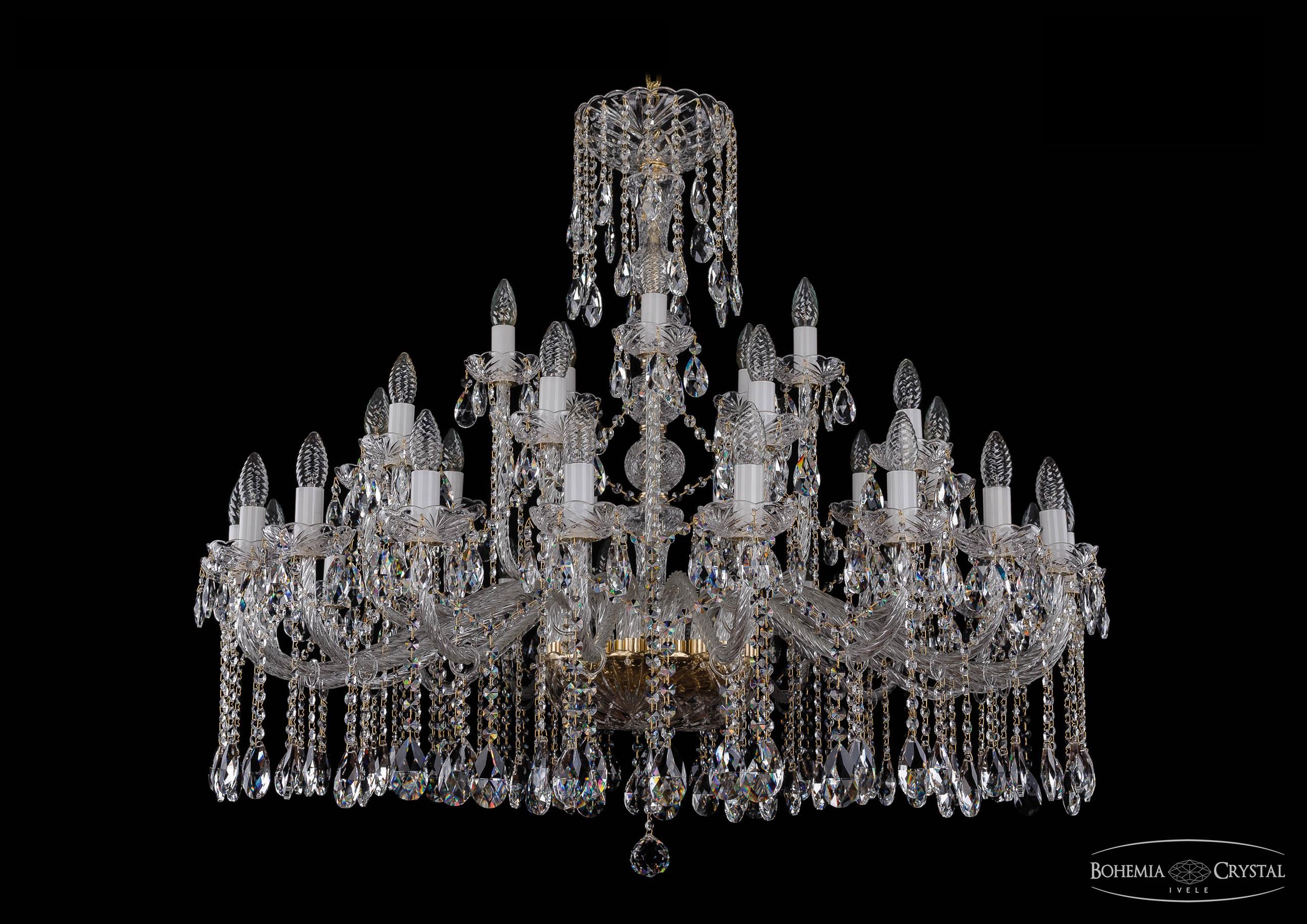 Подвесная хрустальная люстра 1413 Bohemia 1413/20+10+5/400 G