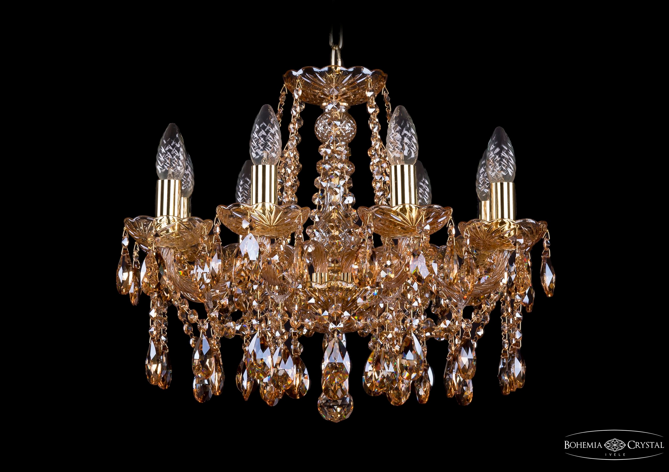 Подвесная хрустальная люстра 1413 Bohemia 1413/8/165 G M721