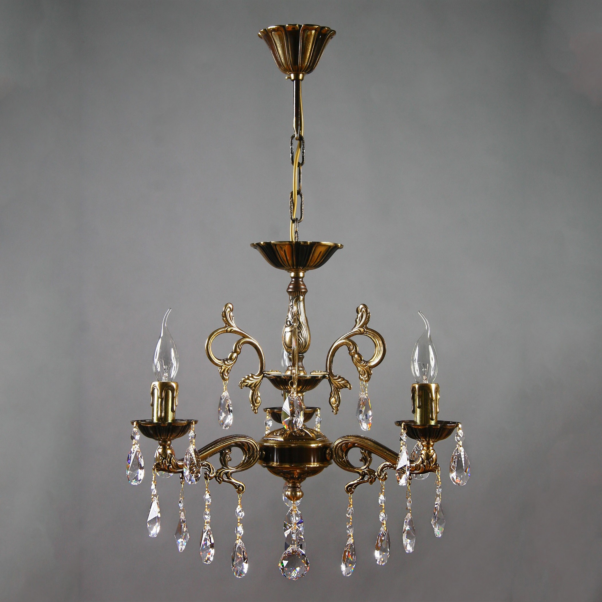 Подвесная люстра Ambiente Leon 2128/3 PB Tear drop