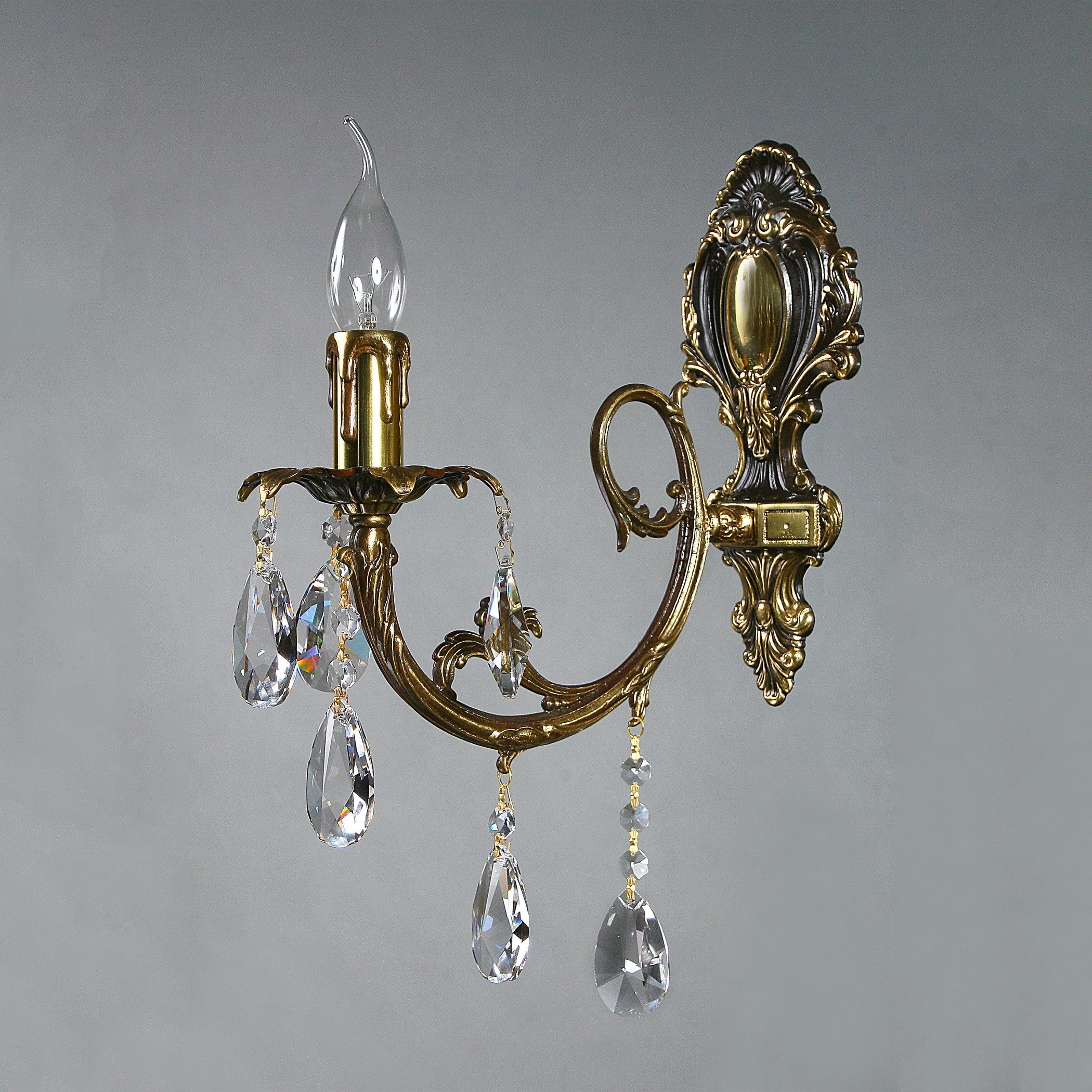 Настенное бра Ambiente Alicante 8888/1 PB Tear drop